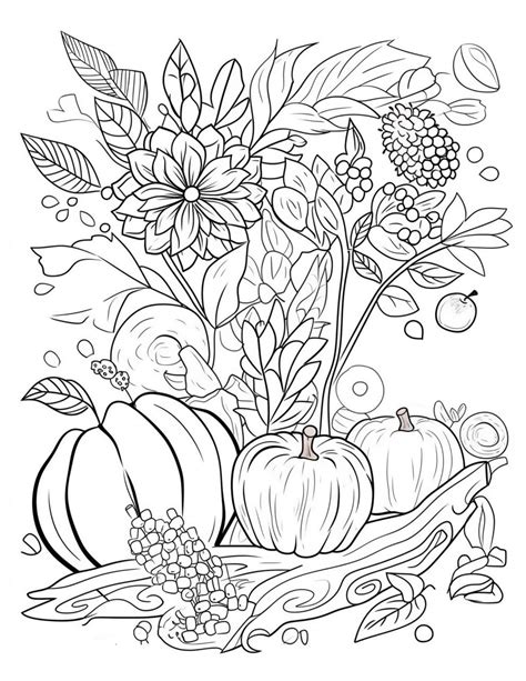 adult fall coloring pages|More.